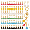 6 Sets 6 Colors Alloy Enamel Pendants Decoration HJEW-PH0001-66-1