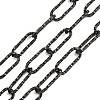 304 Stainless Steel Textured Paperclip Chains CHS-A007-01EB-1