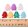 14Pcs 7 Colors Glass Enamel Beads LAMP-FS0001-59-5