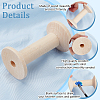 Wood Thread Bobbins TOOL-WH0155-140-4
