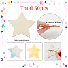 50Pcs Wood Cutouts DIY-SP0004-64A-02-2