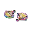 Ion Plating(IP) 304 Stainless Steel Pendants STAS-B032-31MC-3