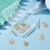 8pcs 4 style 304 Stainless Steel Pendants STAS-BBC0001-65-6
