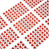 Heart Plastic Stickers DIY-TADJ0002-006B-3