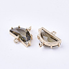 Transparent Glass Links connectors X-GLAA-T007-16A-2