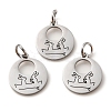 Non-Tarnish 304 Stainless Steel Charms STAS-D050-07P-07-2
