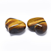 Natural Tiger Eye Heart Palm Stone G-F637-11E-2