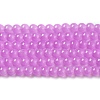 Baking Paint Imitation Jade Glass Round Bead Strands DGLA-Q021-4mm-44-2