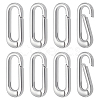 8Pcs Brass Spring Gate Rings KK-BC0015-69P-1