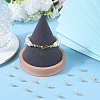 40Pcs Brass Bead Tips KK-BBC0010-54-4
