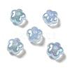 UV Plating Rainbow Iridescent Acrylic Beads PACR-M002-05C-1