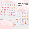 100Pcs 5 Styles Opaque Resin Decoden Cabochons CRES-SP0001-05-4