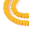 Opaque Solid Color Glass Beads Strands GLAA-ZX008-6mm-18K-3