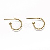 304 Stainless Steel Stud Earring Findings STAS-L252-001G-3
