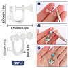 30Pcs Resin Clip-on Earring Findings FIND-SC0008-79-2