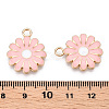 Alloy Enamel Pendants ENAM-S119-090B-RS-3