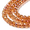 Electroplate Transparent Glass Beads Strands LS-GLAA-H021-01B-FR02-5