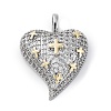 Brass Micro Pave Cubic Zirconia Pendants KK-S510-32GP-08-1