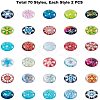 Flatback Glass Cabochons for DIY Projects GGLA-PH0005-12mm-06C-3