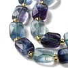 Natural Colorful Fluorite Beads Strands G-H061-A11-01-4