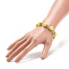 Sport Ball Theme Acrylic Round Beaded Bracelet BJEW-JB08660-03-3