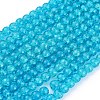 Crackle Glass Beads Strands X-CCG-Q001-8mm-06-2