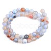 Natural Striped Agate/Banded Agate Beads Strands X-G-S359-137-2