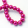 Baking Paint Pearlized Glass Pearl Round Bead Strands HY-Q003-4mm-17-4
