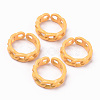Spray Painted Alloy Cuff Rings RJEW-T011-29A-RS-1