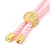 Twisted Nylon Cord Silder Bracelets DIY-B066-03G-06-3