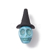 Synthetic Turquoise Dyed Pendants PALLOY-TA00114-2