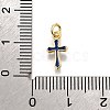 Brass Enamel Charms KK-C106-04G-06-3
