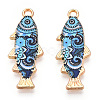 Alloy Enamel Pendants FIND-C037-16G-01-1-2