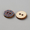 100Pcs 2-Hole Wooden Buttons BUTT-WH20005-04-2
