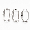 Brass Screw Carabiner Lock Charms LS-KK-T047-07P-1