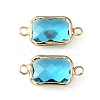 Glass Connector Charms GLAA-WH0036-16B-2