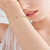 2Pcs 2 Colors Brass Chain Bracelet Making KK-LP0001-99-3