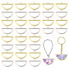 32Pcs 2 Colors Alloy Open Back Bezel Big Pendants FIND-CA0010-88-1