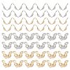 600Pcs 2 Colors 304 Stainless Steel Bead Tips STAS-SC0005-04-1