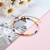 Glass Seed Beaded Bracelets BJEW-JB06158-5