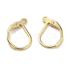 Brass Leverback Earring Findings X-KK-O131-09G-2