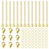 304 Stainless Steel Curb Chain Extender & Open Jump Ring & Lobster Claw Clasps DIY-YW0010-75-1
