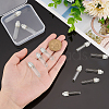 12Pcs 2 Style Clear Glass Tube Wish Bottle Pendants FIND-PH0017-07-3