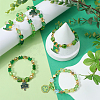 Saint Patrick's Day Theme DIY Glass Beads Bracelets Making Kits DIY-SC0028-72-4