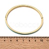 304 Stainless Steel Enamel Hinged Cuff Bangles for Women SA-CBAC920-15G-01A-5