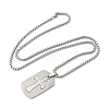 201 Stainless Steel Pendant Necklaces NJEW-D307-02P-B-2