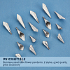 20Pcs 2 Style 304 Stainless Steel Pendants STAS-UN0033-01-4