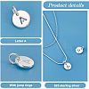 2Pcs 925 Sterling Silver Hollow Flat Round Charms with Jump Rings STER-PH0002-83A-4