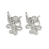 Brass Micro Pave Cubic Zirconia Pendants KK-C093-12P-1
