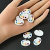 Opaque Resin Pendants CRES-YW0001-09-3